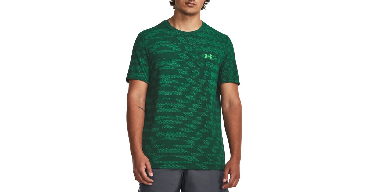 Тениска Under Armour HG HG Seamless Ripple Зелено | 1379281-322, 1