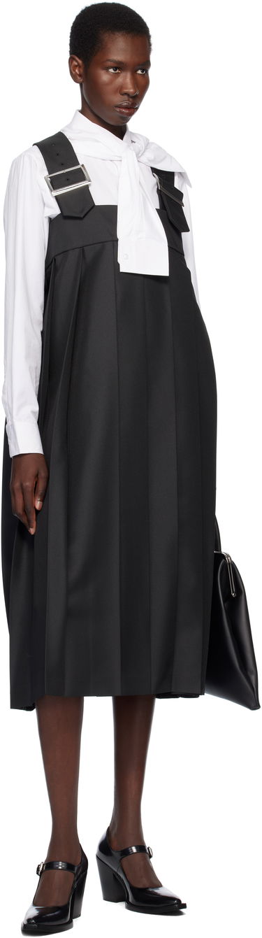 Pокля Comme des Garçons Comme des Garçons Gabardine Midi Dress Черно | RO-A005-051-1, 3
