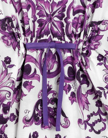 Pокля Dolce & Gabbana Dolce & Gabbana Majolica Print Cotton Caftan Лилаво | LB7A40FI5CUIP3TN, 2