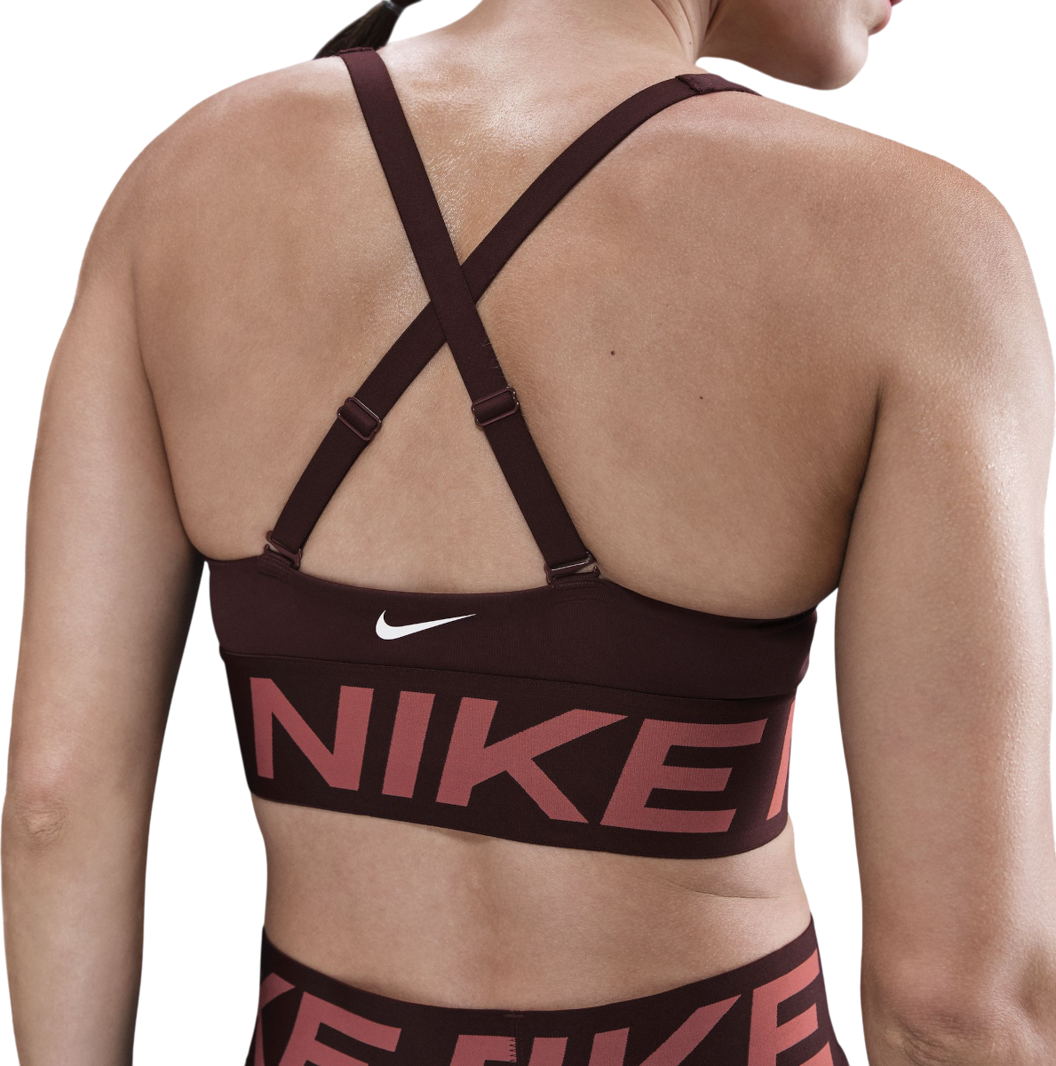 Сутиен Nike Nike Pro Indy Plunge Medium Support Sports Bra Кафяво | hf7324-652, 1