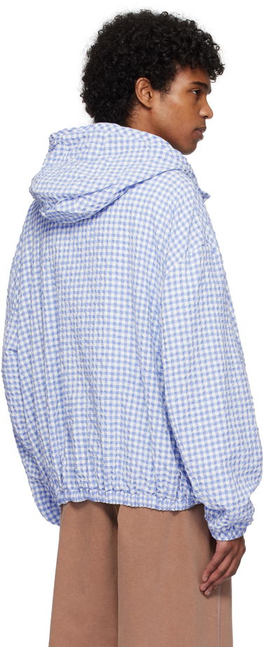 Ветровка Marni Marni Gingham Seersucker Hooded Jacket Синьо | JUMU0179SU UTN929, 2