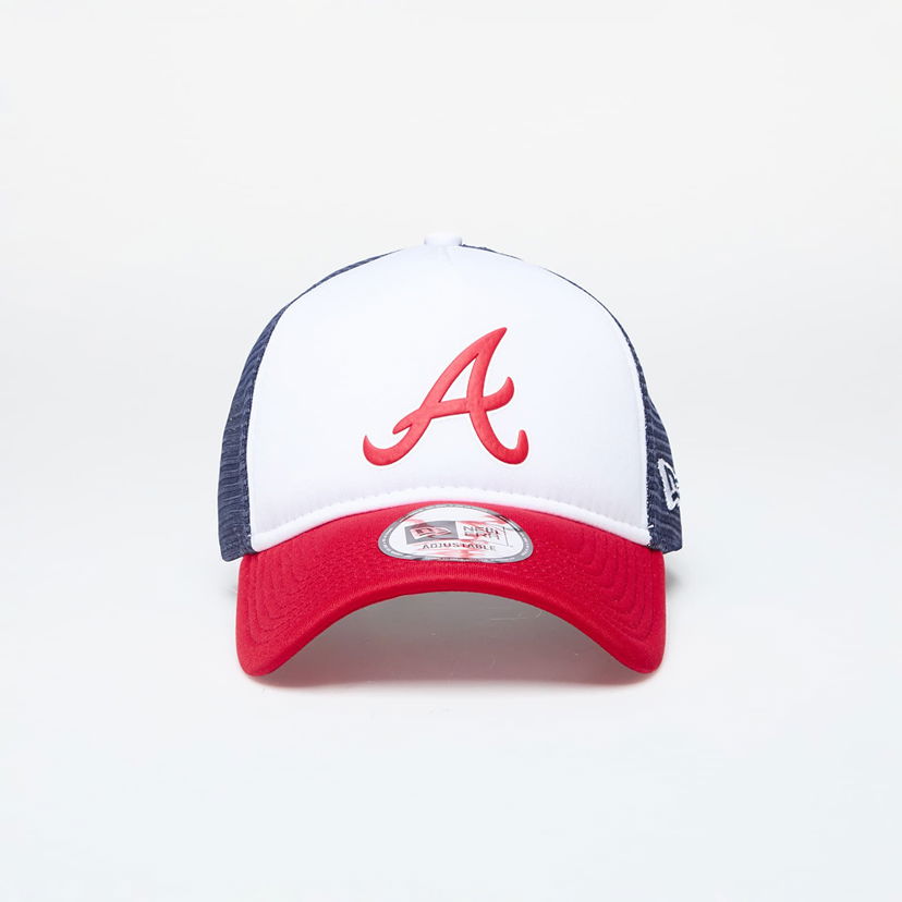 Шапка с козирка New Era Cap Atlanta Braves 9Forty Trucker Scarlet/ Navy Червено | 60503530