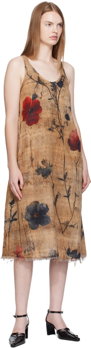 Pокля R13 R13 Reversible Tank Midi Dress Кафяво | R13WR466-R583B, 3