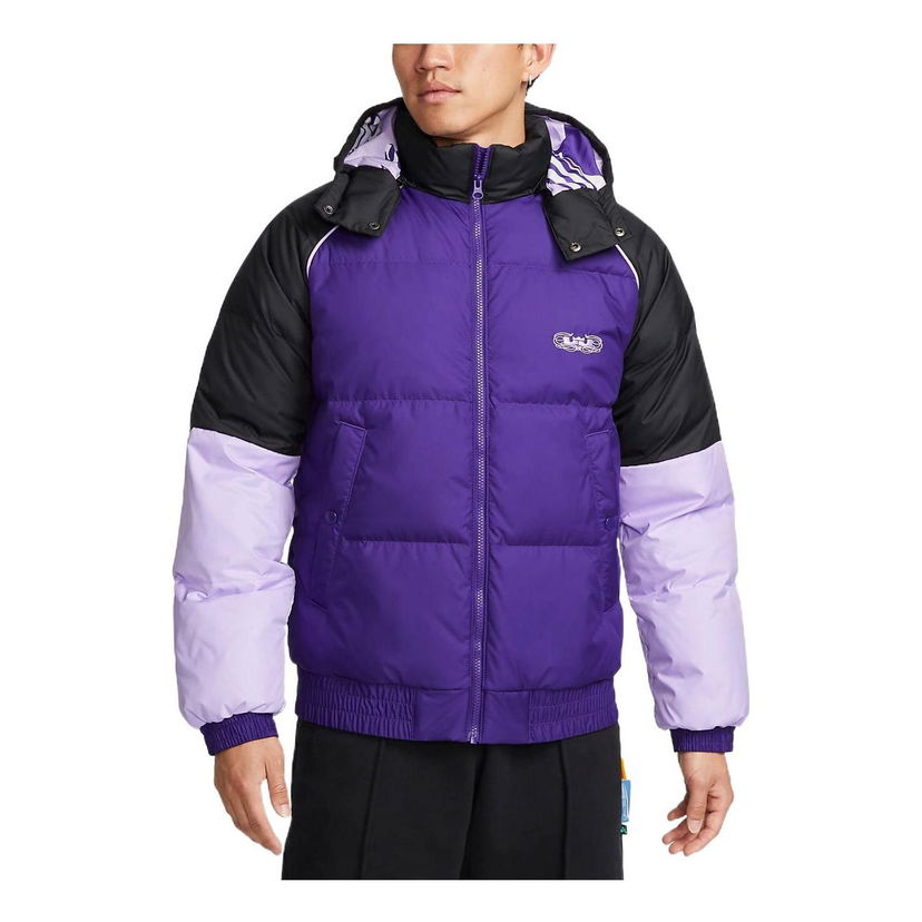 Пухо яке Nike LeBron Color Block Puffer Jacket Лилаво | DQ6141-547