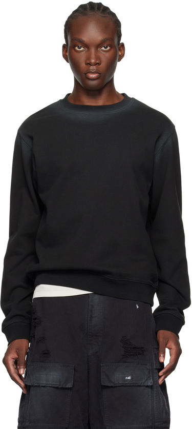 Пуловер We11done Faded Sweatshirt Черно | WD-TS2-24-721-U-BK, 0