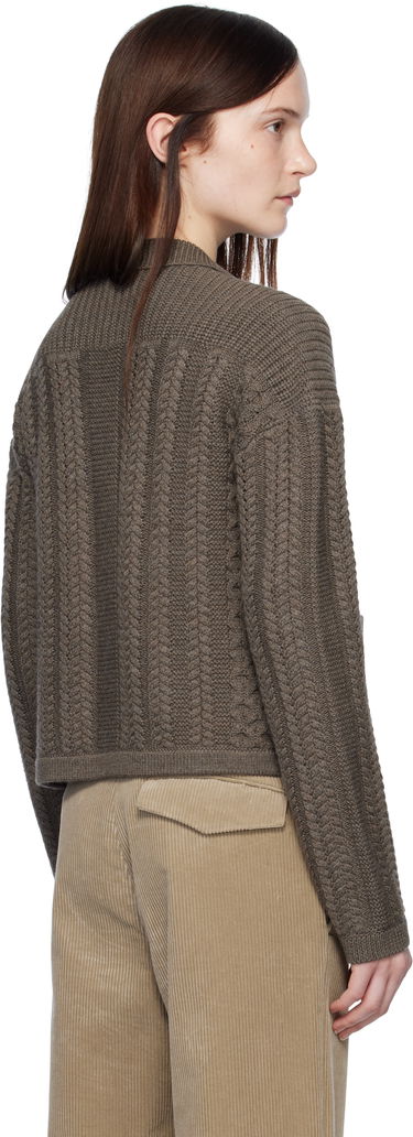Пуловер rag & bone rag & bone Kerry Cable-Knit Cardigan Кафяво | WAS24H023BV23, 2