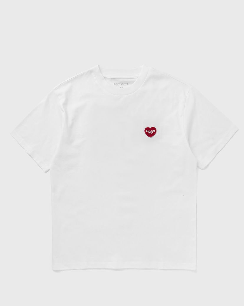 Тениска Carhartt WIP Short Sleeve Heart Patch T-Shirt Бяло | I032318-1WZ.XX