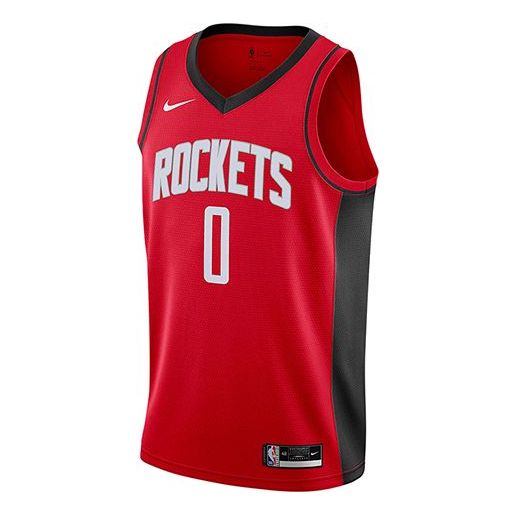 Фланелка Nike Houston Rockets Westbrook #0 Basketball Jersey Червено | CW3666-657
