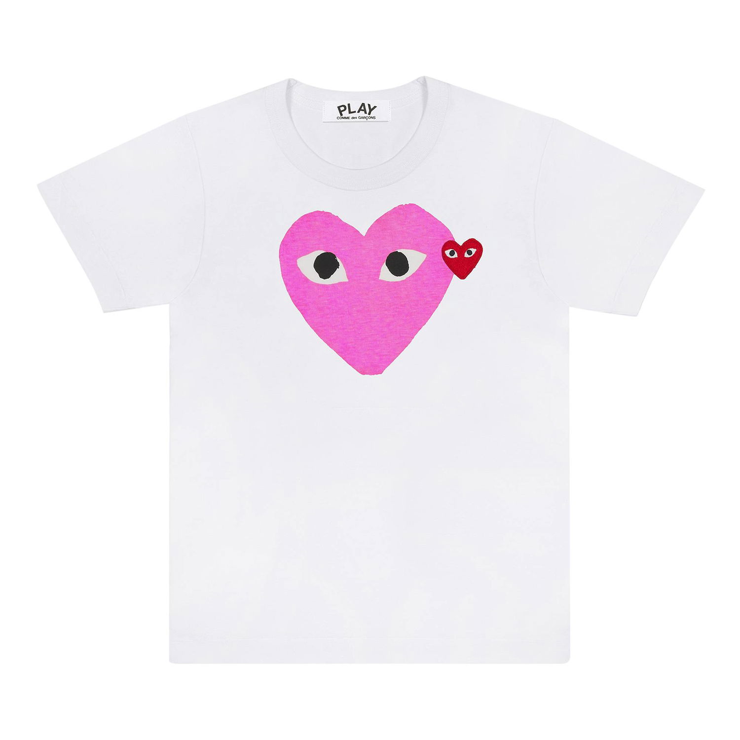 Тениска Comme des Garçons PLAY Colored Heart T-Shirt Бяло | AZ T105 051 4, 1