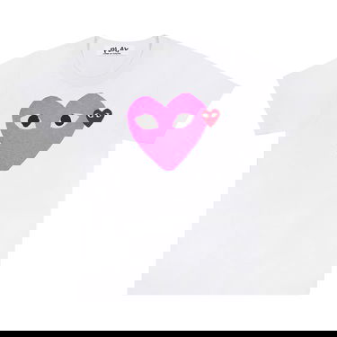 Тениска Comme des Garçons PLAY Colored Heart T-Shirt Бяло | AZ T105 051 4, 1