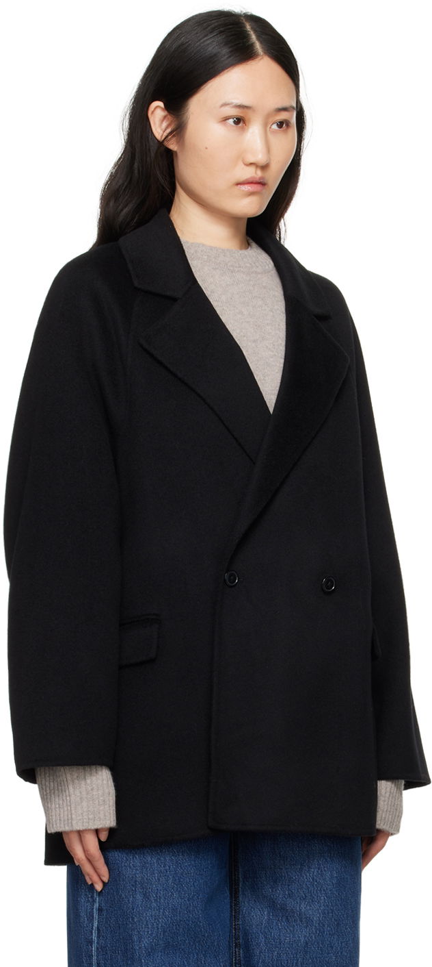 Палта Loulou de Saison Loulou de Saison Gary Double-Breasted Coat Черно | GARY, 1