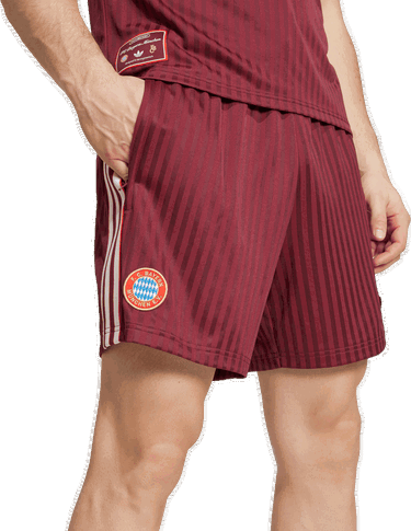Къси панталони adidas Performance FC Bayern Terrace Icons Shorts Бургунди | JF0598, 2