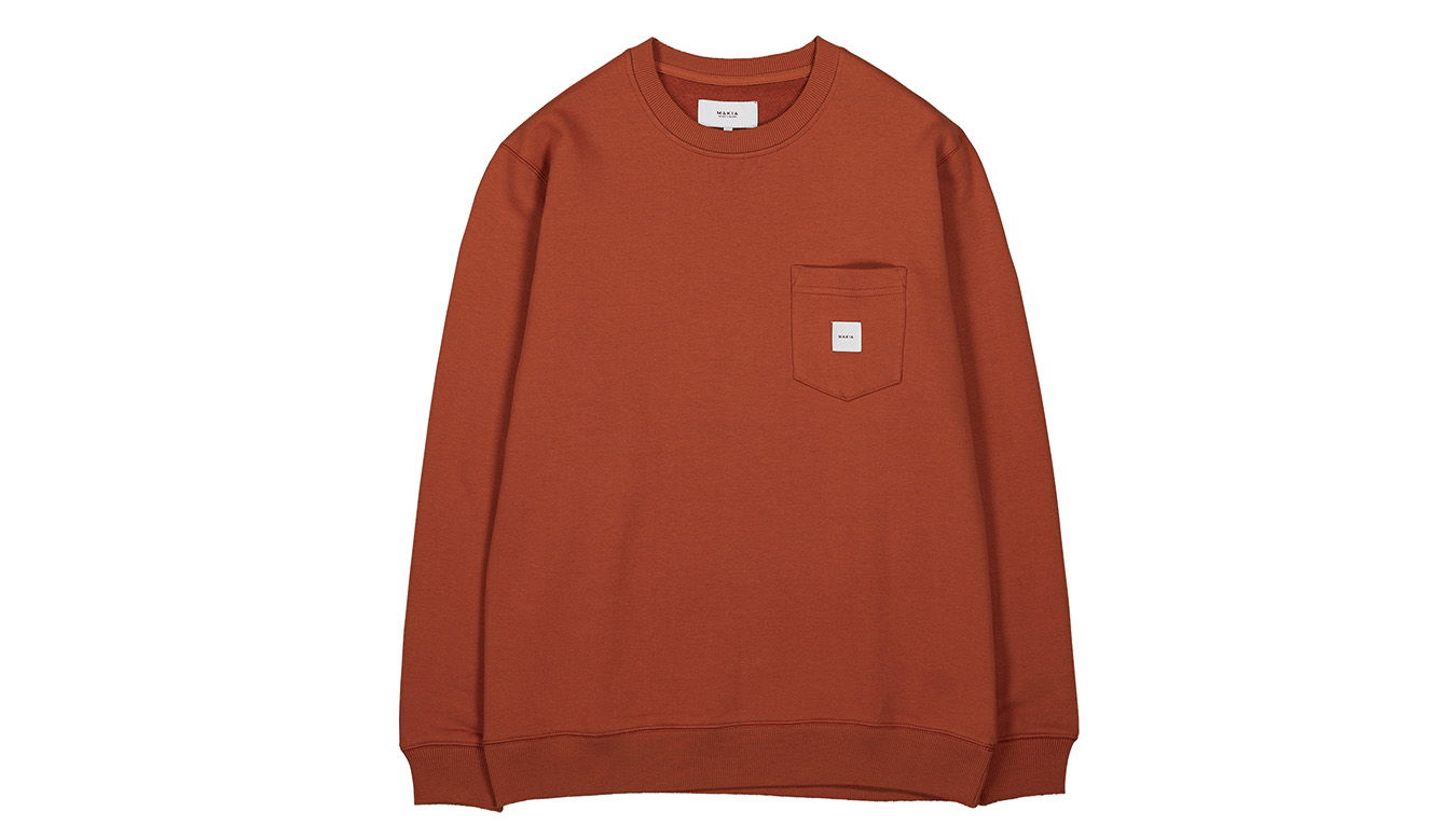 Суитчър Makia Square Pocket Sweatshirt Червено | M41073_375, 0