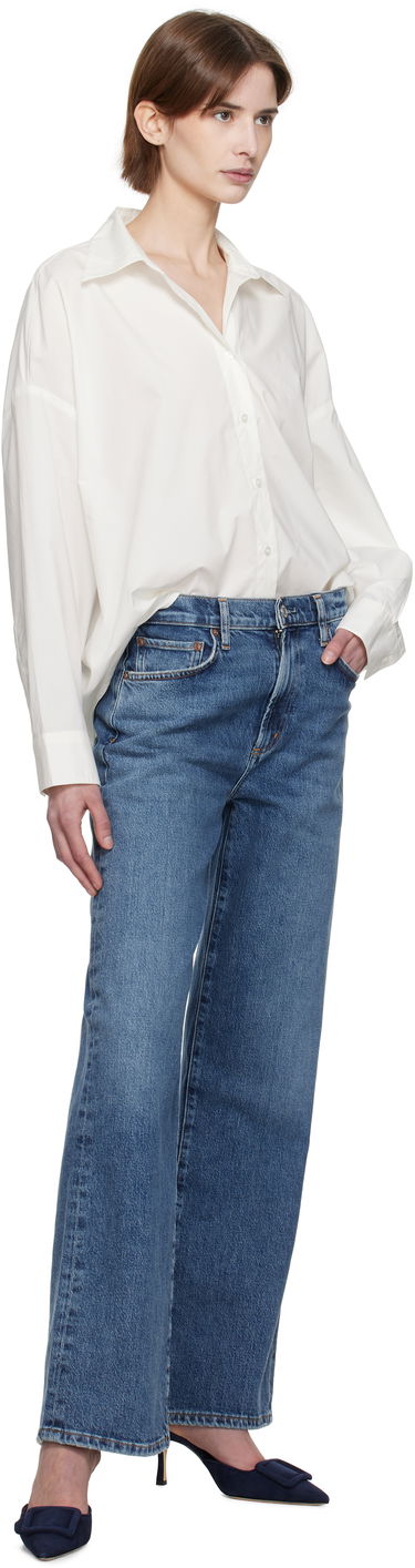 Риза AGOLDE AGOLDE Roux Relaxed-Fit Shirt Бяло | A7354-1769, 3