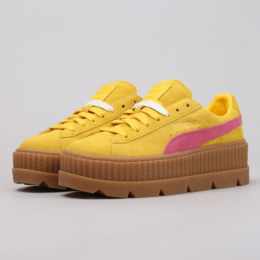 Кецове и обувки Puma Cleated CreeperSuede Wn's lemon - carmine - vanilla ice Оранжево
 | 366268 03