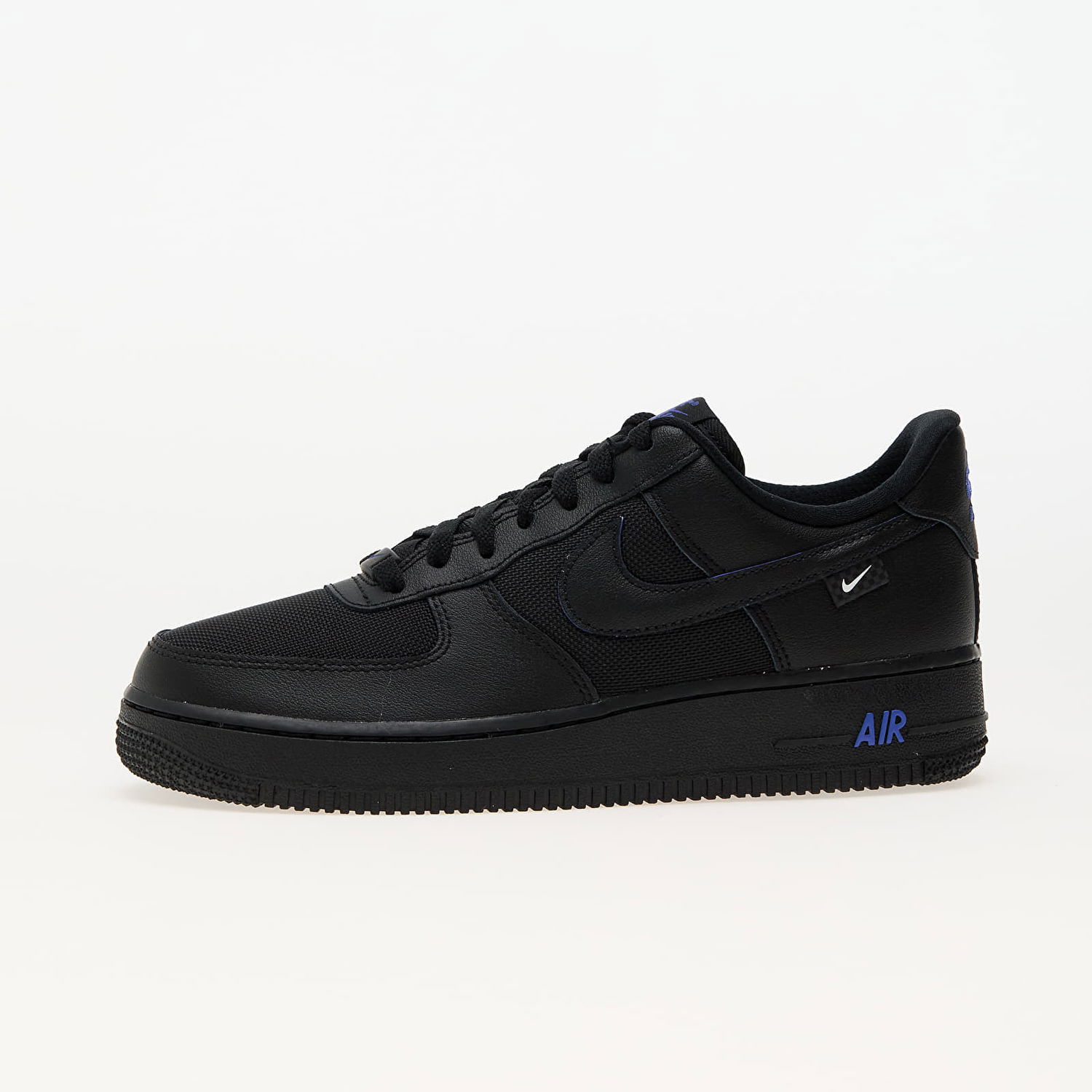 Кецове и обувки Nike Air Force 1 '07 Black/ Black-Astronomy Blue-White Черно | HM9605-001, 0