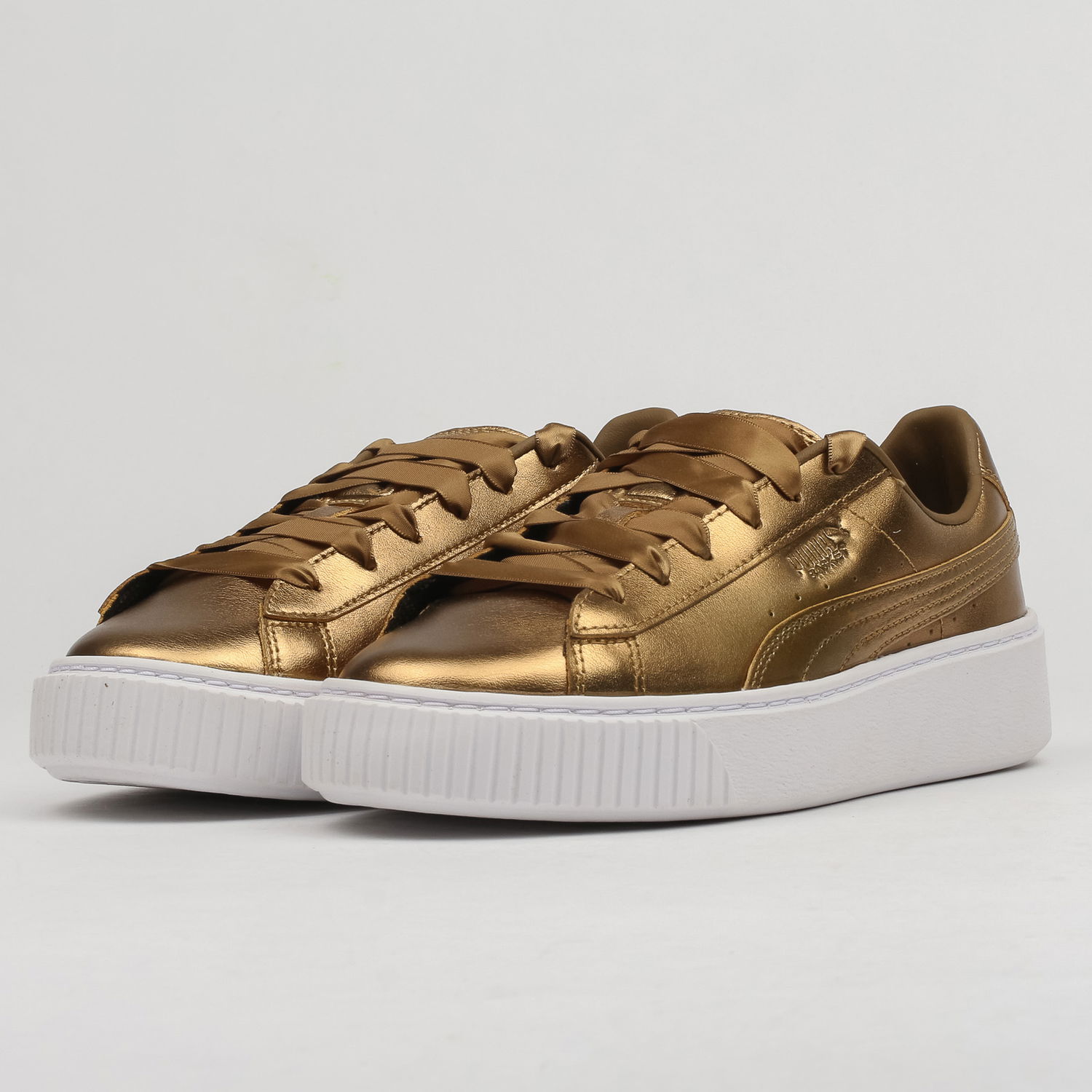 Кецове и обувки Puma Basket Platform Luxe Wn's ermine - ermine Металик | 366687 02, 0