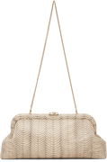 Skylar Snakeskin-Effect Chain Strap Frame Clutch