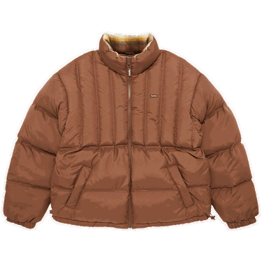 Пухо яке Supreme Flannel Reversible Puffer Jacket Кафяво | FW22J63 BROWN, 0