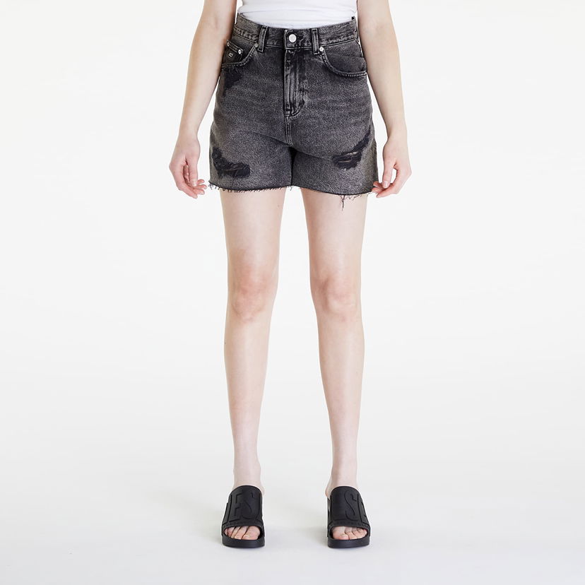 Къси панталони Tommy Hilfiger Mom Uh Short Denim Черно | DW0DW17652 1BZ