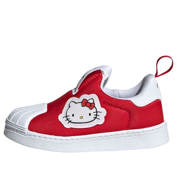 Кецове и обувки adidas Originals Hello Kitty x Superstar 360 Червено | GY9213, 0