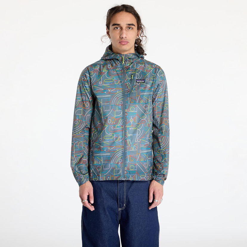 Яке Patagonia Jacket M's Houdini Jacket Lose Yourself Outline/ Nouveau Green L Сиво | 24142 LYNO