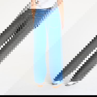 Дънки adidas Originals Adicolor Denim 3 Stripes Wide-Leg Track Pants Синьо | JD2574, 2