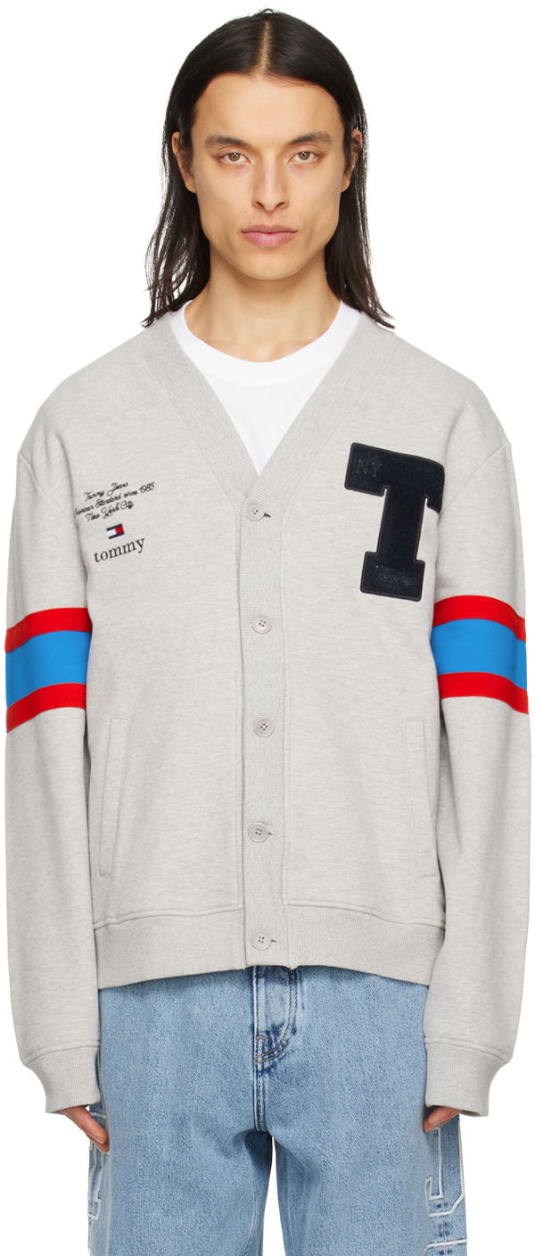 Пуловер Tommy Hilfiger Embroidered Varsity Сиво | DM0DM16297, 0