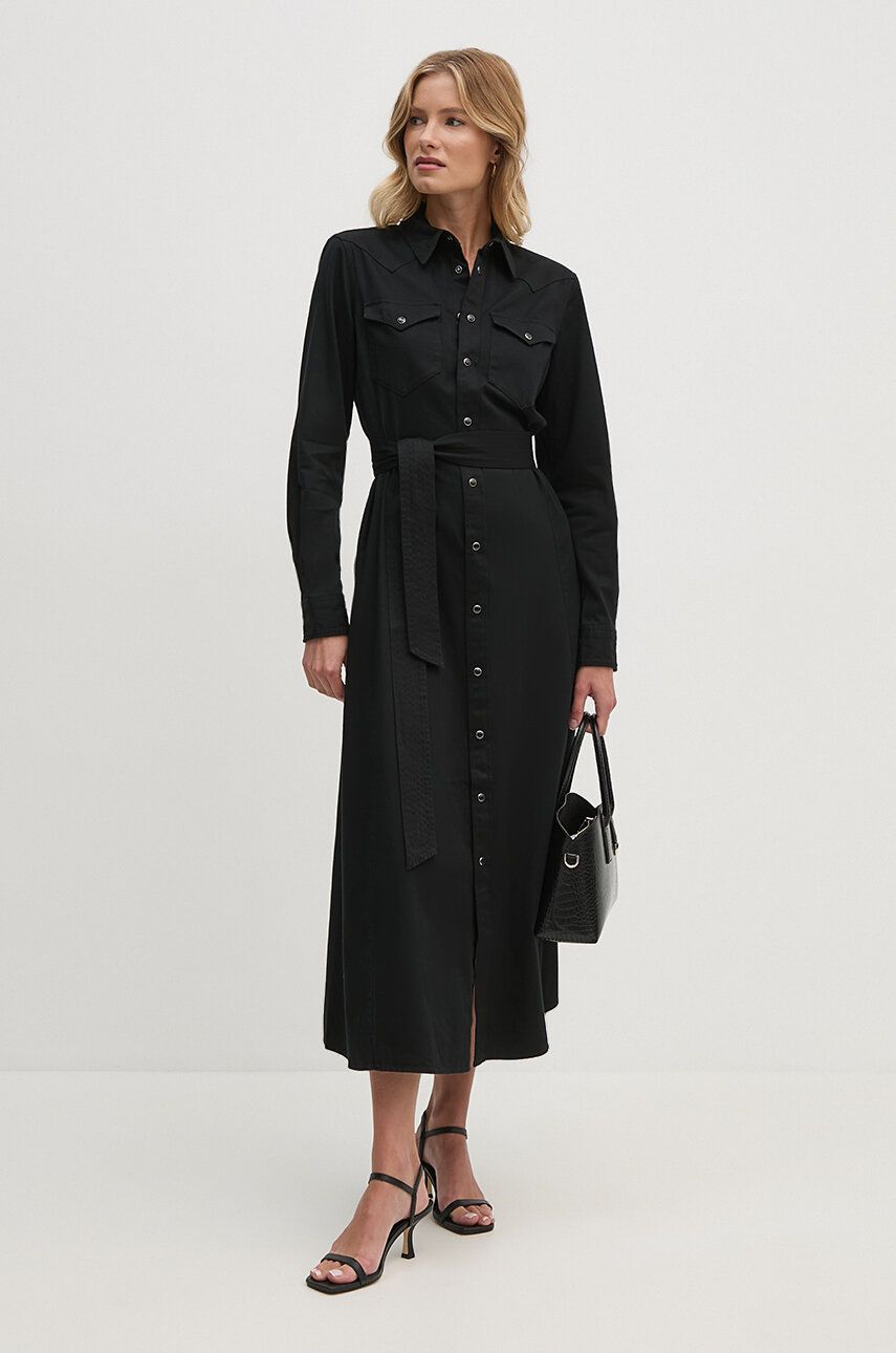 Pокля Polo by Ralph Lauren Maxi Dress Черно | 211941456, 1
