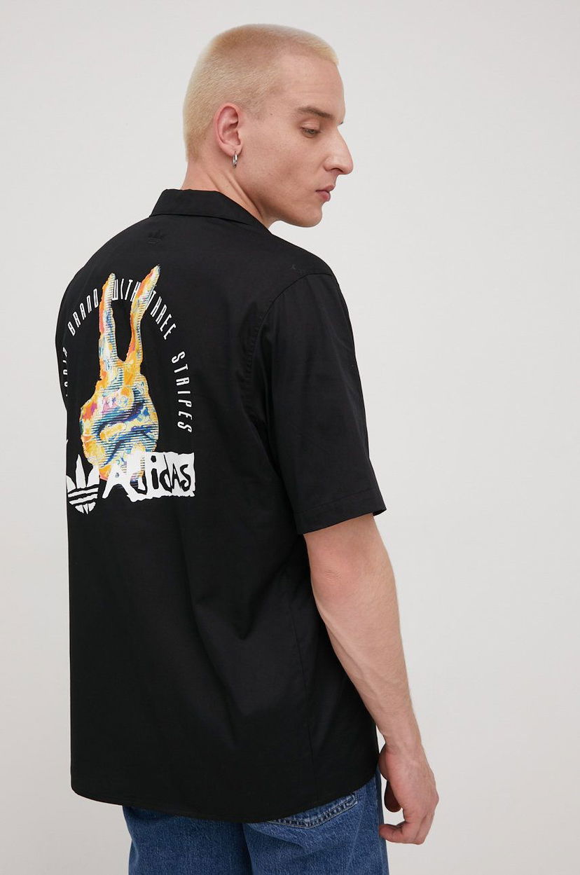 Риза adidas Originals adidas Originals HT1654 Regular Fit T-Shirt Черно | HT1654