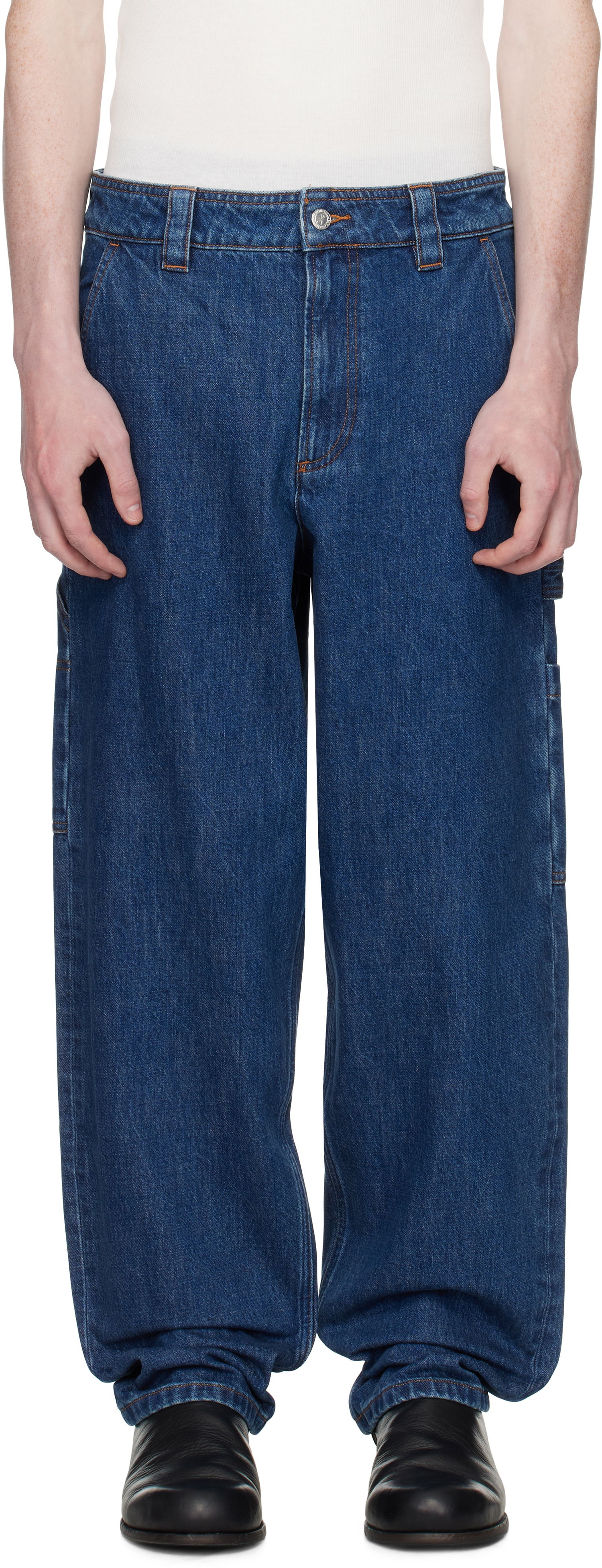 Дънки A.P.C. A.P.C. Fergus Loose Fit Jeans Синьо | COHJK-M08500, 0
