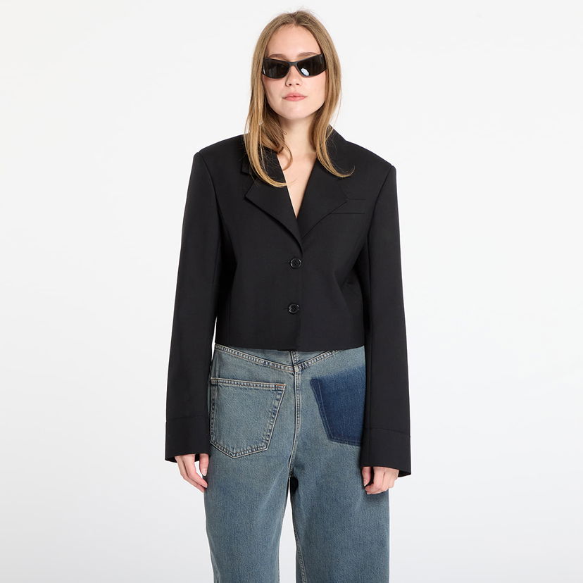 Яке Off-White Big Bookish Crop Jacket Черно | OWEF12LF25FAB0011047