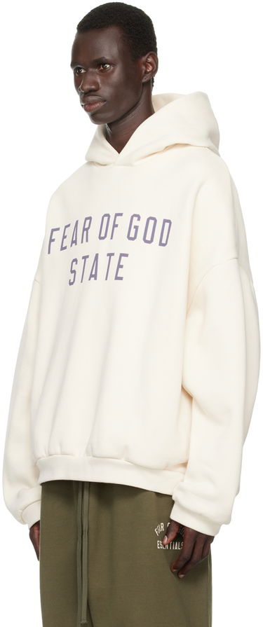 Суитчър Fear of God Essentials Logo Print Hoodie Бяло | 192BT246252F, 3