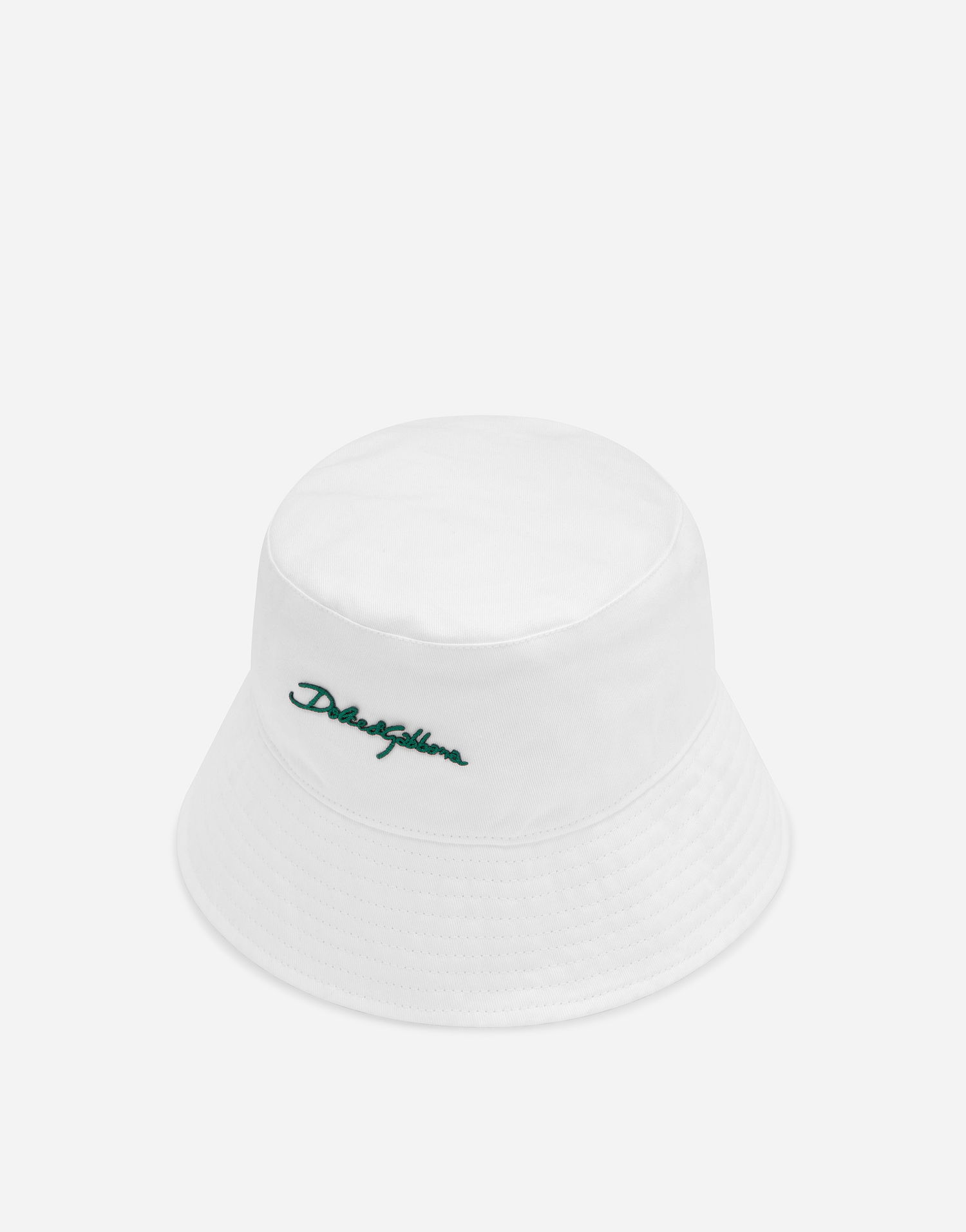 Шапка Dolce & Gabbana Logo Bucket Hat Бяло | GH895AGI334W0800, 1