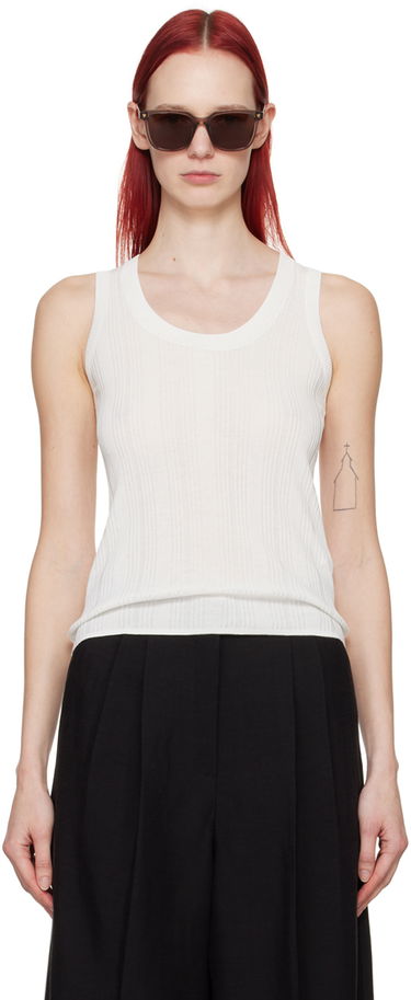 Потник Max Mara Weekend Max Mara Ceylon Tank Top Бяло | 2415361022600001, 0