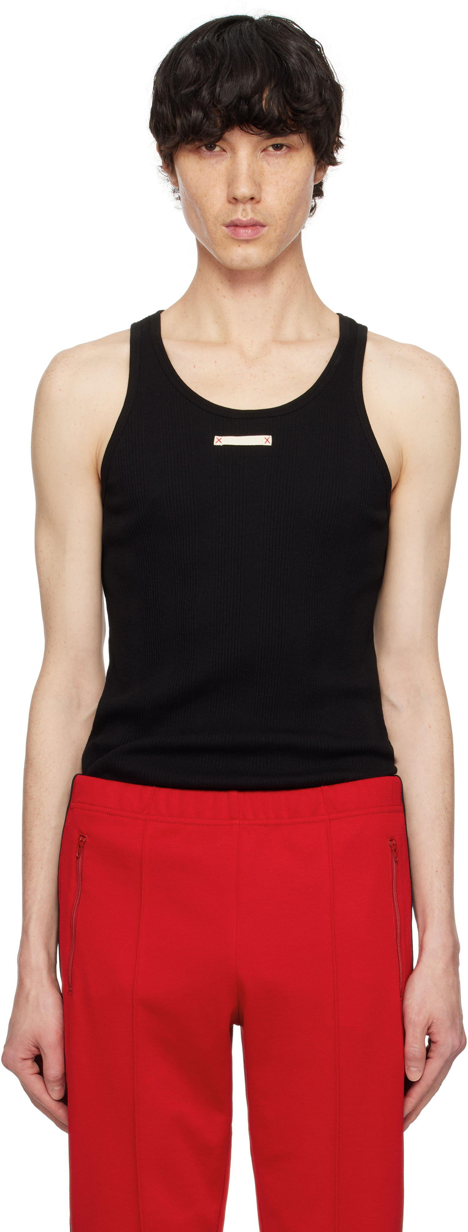 Потник Maison Margiela Maison Margiela Ribbed Tank Top Черно | S50NL0049 M20060, 0
