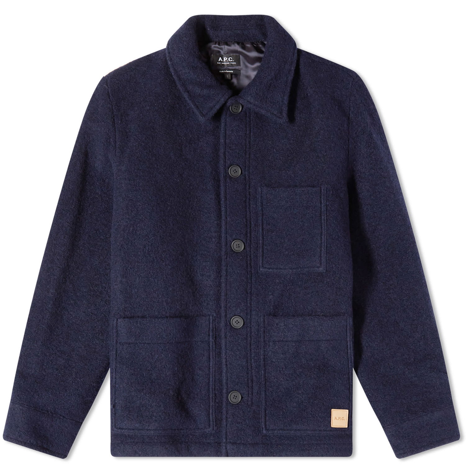 Яке A.P.C. Emile Wool Chore Jacket Тъмно синьо | WVBCA-H02713-IAK, 0