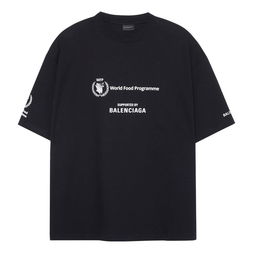 Тениска Balenciaga WFP T-Shirt Черно | 612966TMVL21070