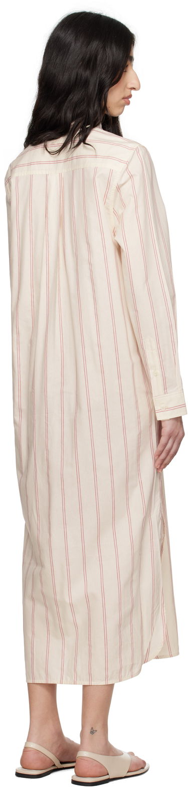 Pокля TOTEME TOTEME Striped Tunic Midi Dress Бяло | 252-WRD1752-FB0388, 2