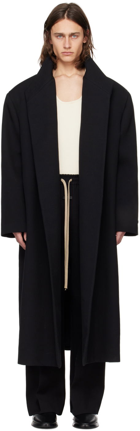 Палта Fear of God Black Stand Collar Coat Черно | FG830-402DWO