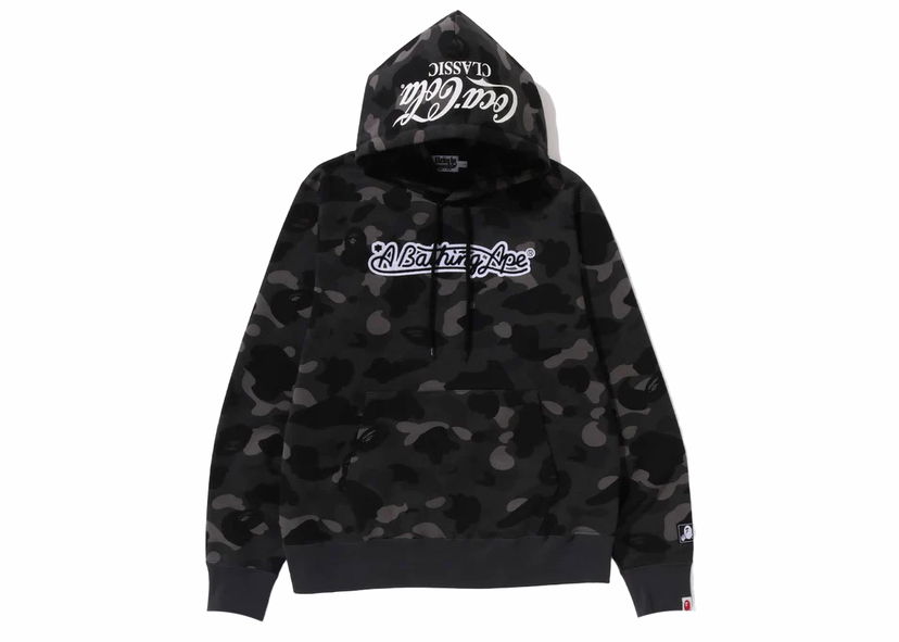 Суитчър BAPE BAPE x Coca-Cola Color Camo Ape Head Pullover Hoodie Black Черно | 1J73-114-904