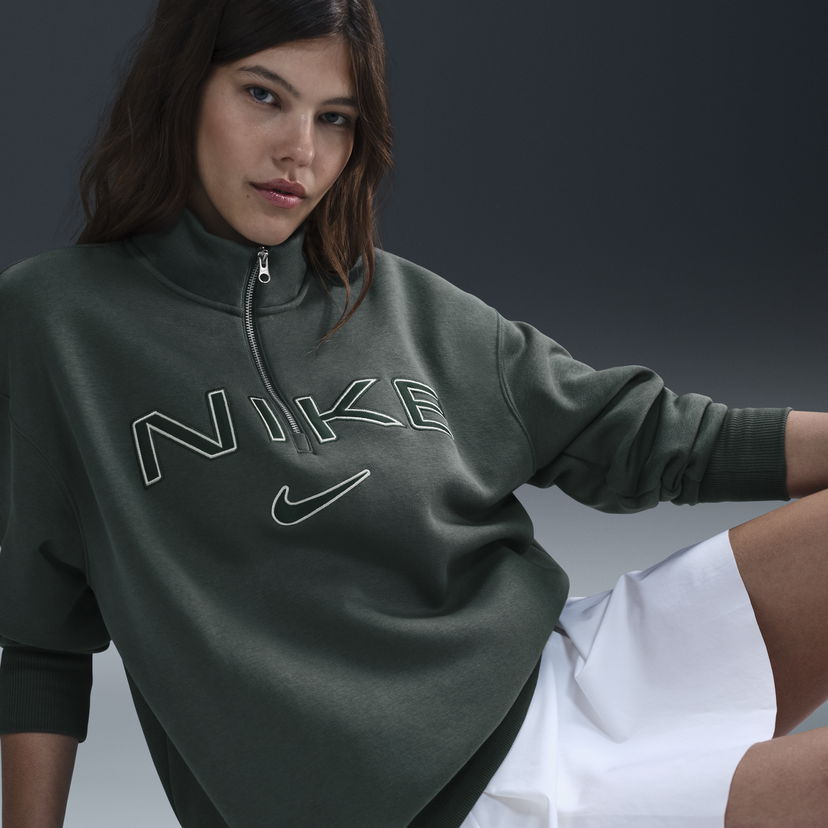 Суитчър Nike Phoenix Sweatshirt Fleece Зелено | FV7679-338