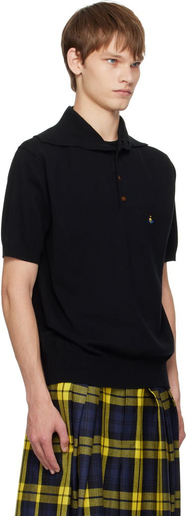 Поло тениска Vivienne Westwood Vivienne Westwood Alex Knit Polo Черно | 2701001P-Y001V-, 1
