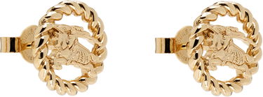 Обеци Burberry EKD Twisted Rope Stud Earrings Металик | 8120248, 1