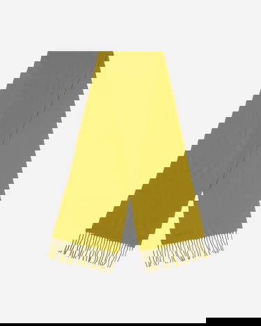 Шал Acne Studios Fringe Wool Scarf Жълто | CA0218- CYI, 3