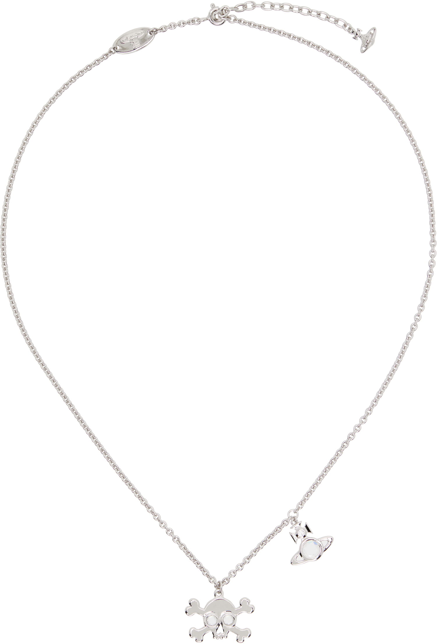 Колие Vivienne Westwood Vivienne Westwood Franky Skull and Orb Pendant Necklace Металик | 630203FY-01P102-, 0