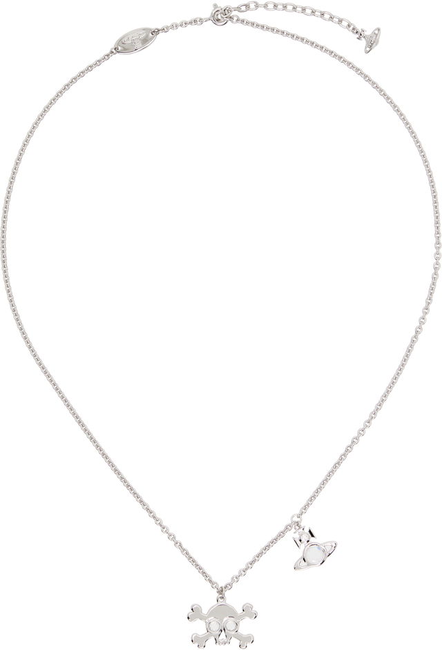 Vivienne Westwood Franky Skull and Orb Pendant Necklace
