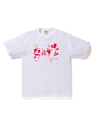 Тениска BAPE ABC Camo Sta Logo Tee Бяло | 1J30-110-008