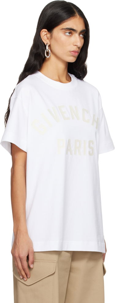 Тениска Givenchy 'Givenchy Paris' Boxy Fit T-shirt Бяло | BW70FM3YRS100, 1