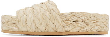 Pокля Stella McCartney Stella McCartney Skyla Raffia Platform Slides Бежово | 810206E00109, 2